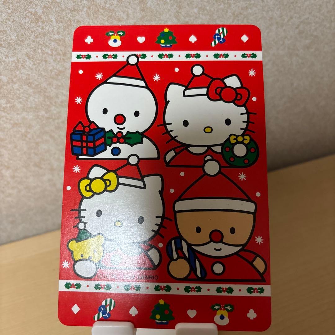 超レア】ハローキティ クリスマス ビッグトランプ - メルカリ