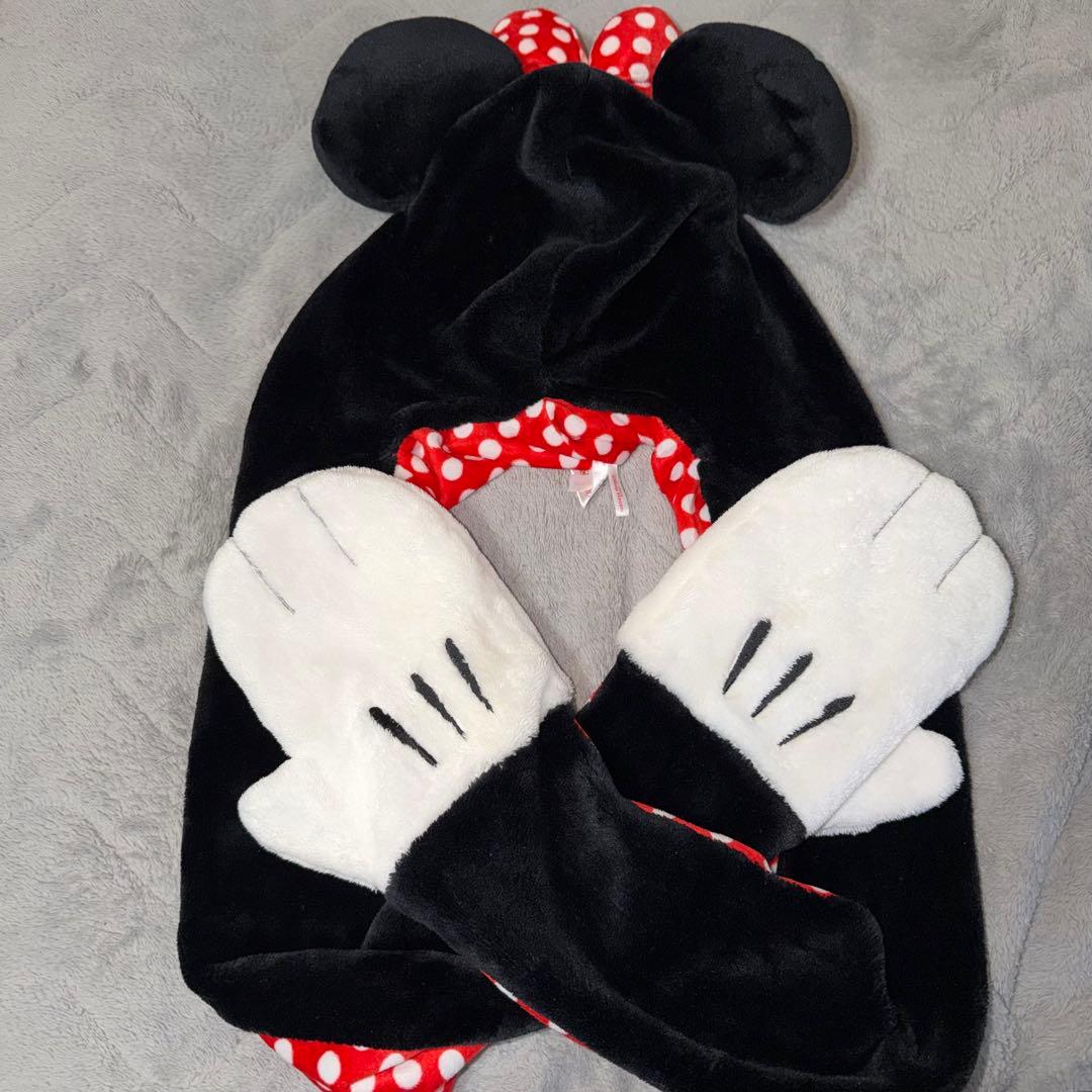値下げ可】ミニーマウス マフラーキャップ ファンキャップ ディズニー