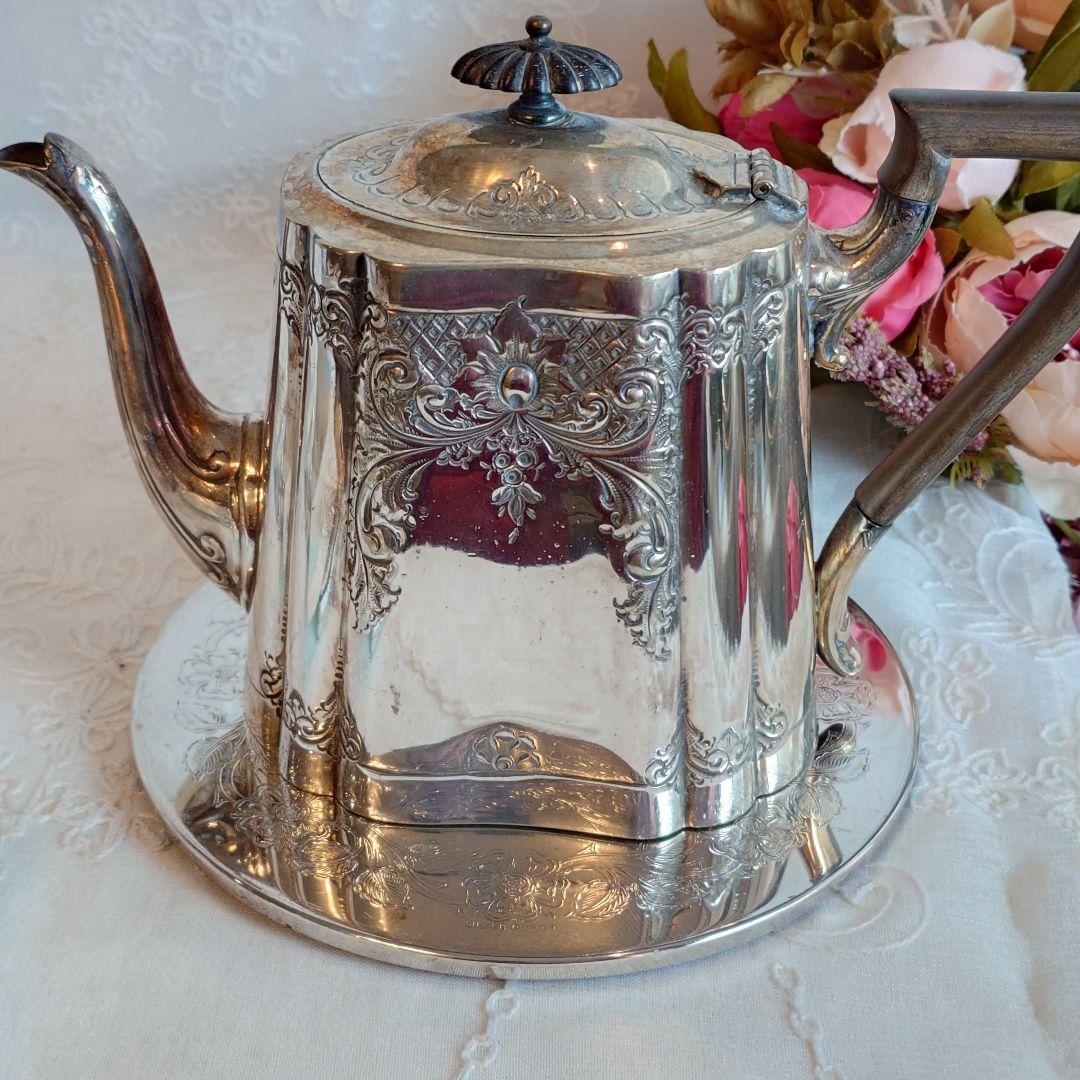 シルバーポットスタンド 鍋敷き ティーマット トリベット イギリス