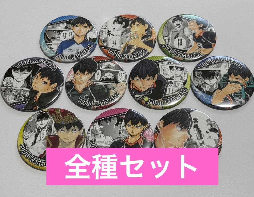 全種セット ハイキュー‼︎ コレクション缶バッジ 影山飛雄 HEROES コレ