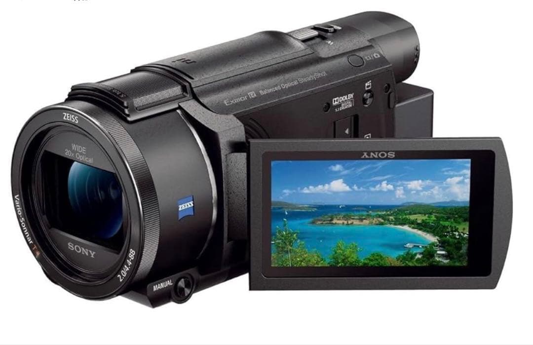 SONY 4Kビデオカメラ FDR-AX60 レンタル] ソニー 4Kビデオカメラ FDR-AX60 ＆ 自立脚付き一脚 セット