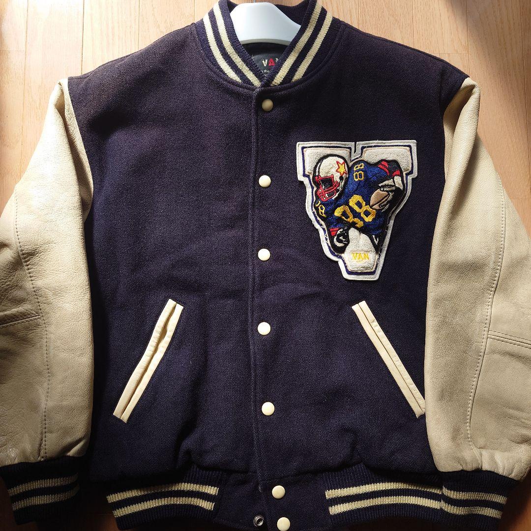 超希少 VAN JACKET スタジャン ネイビー L マイケル・ジャクソン