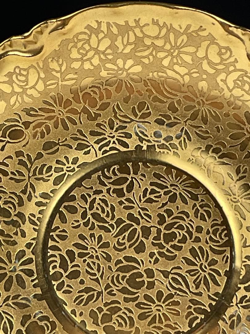 希少】フッチェンロイター 24K 金彩 カップ＆ソーサー ハンド