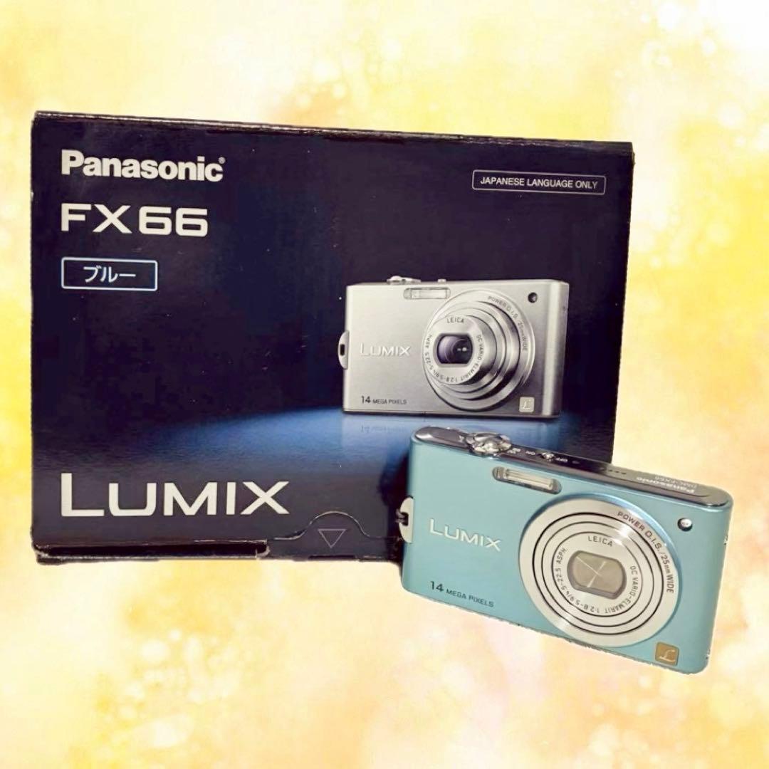 パナソニック【Panasonic 】DMC-FX66 ブルー 14メガピクセルPanasonic