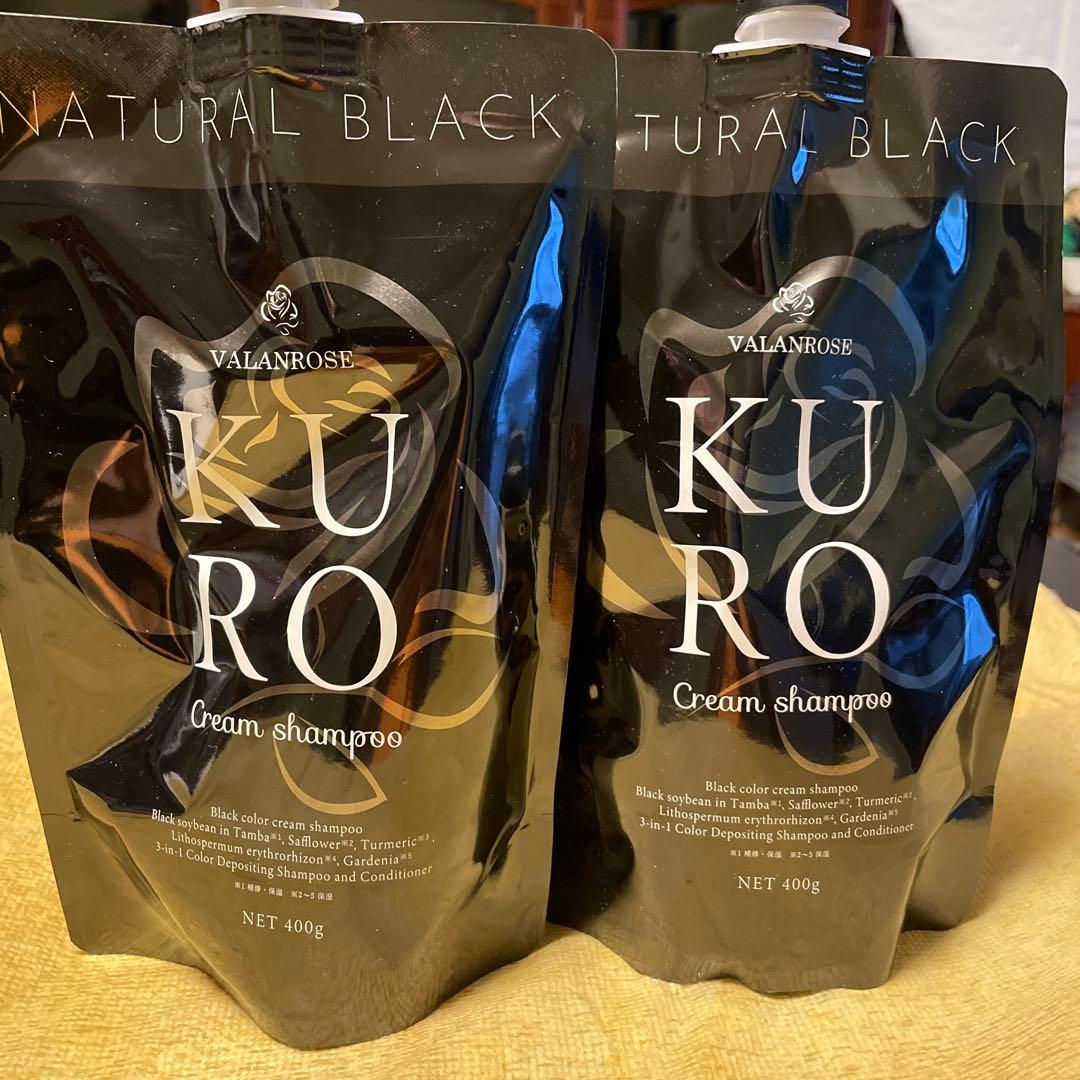 VALANROSE KURO Cream Shampoo 400g 自然な黒色 Amazon.co.jp: VALANROSE KURO Cream Shampoo, 14.1 oz (400 g
