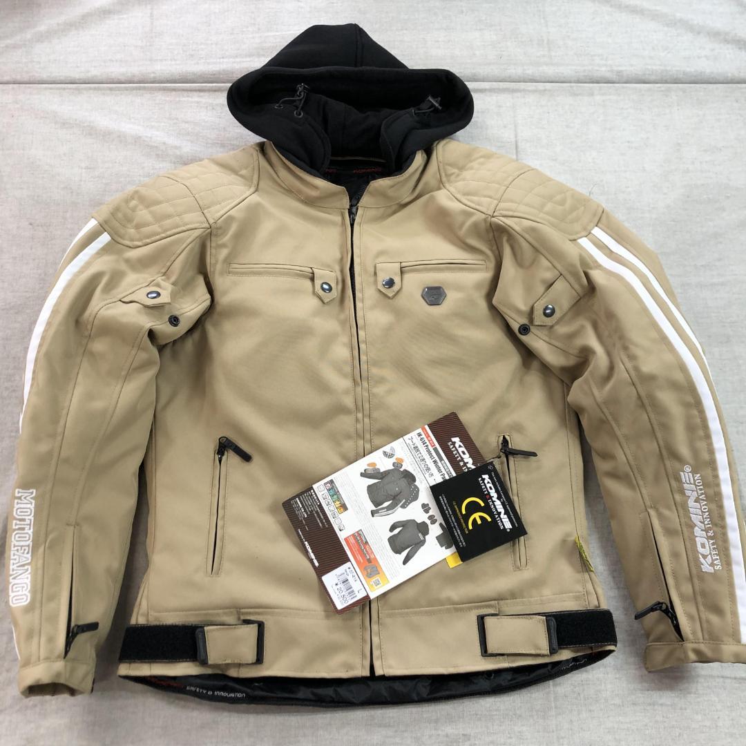 コミネ バイク用 JK-614 プロテクトウインターパーカ Beige L - メルカリ