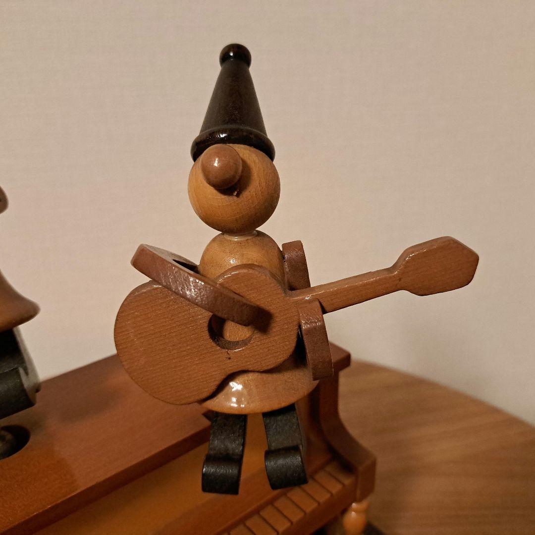 サンキョー 木製からくりオルゴール 3人の音楽隊 - メルカリ