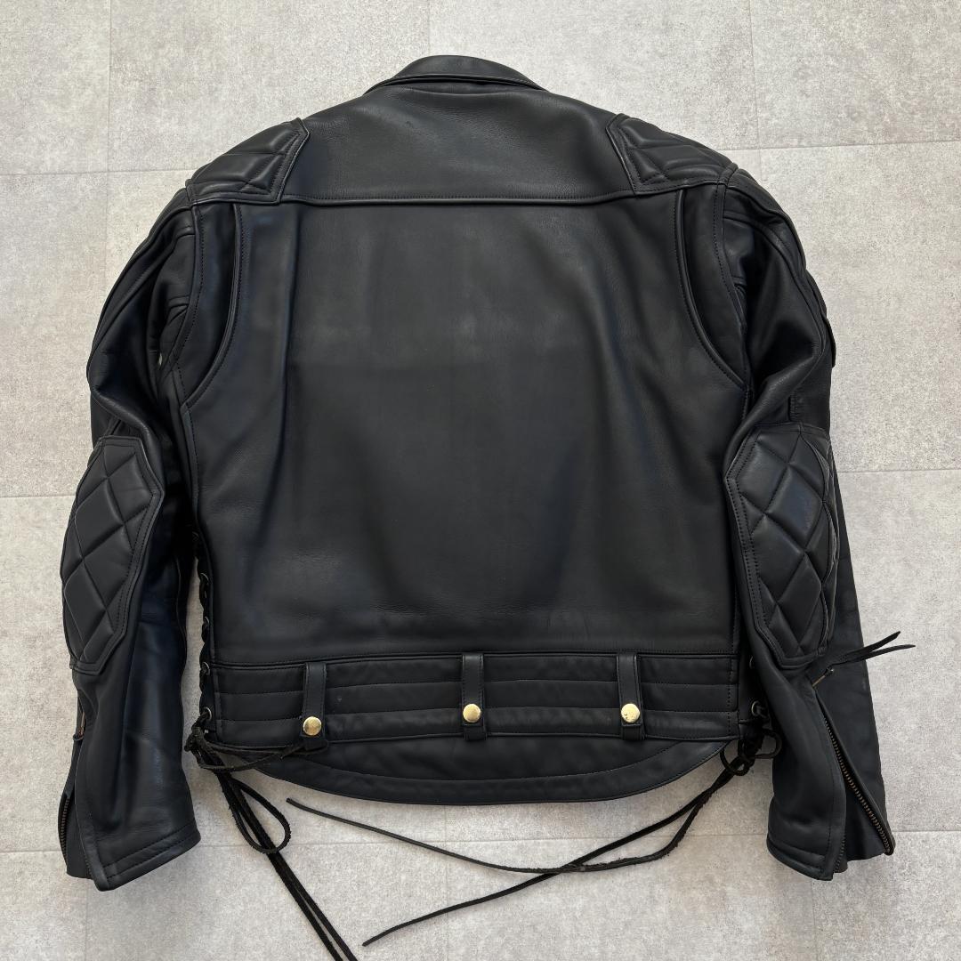 美品・LL】KADOYAカドヤ/EVO/ダブルライダース/キルティングライナー