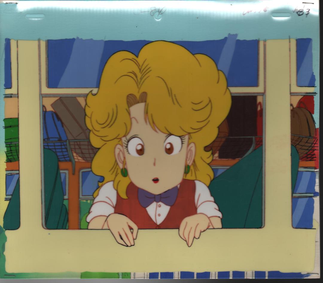 Ⅾr.スランプアラレちゃん』みどり先生セル画背景付き - メルカリ