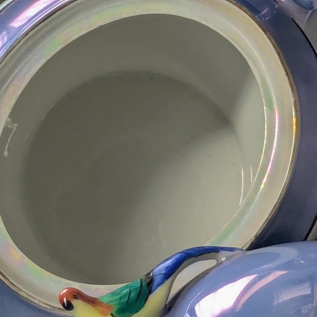 オールドノリタケ アールデコ期大銘品 シリルシー 鳥フィギュリン摘