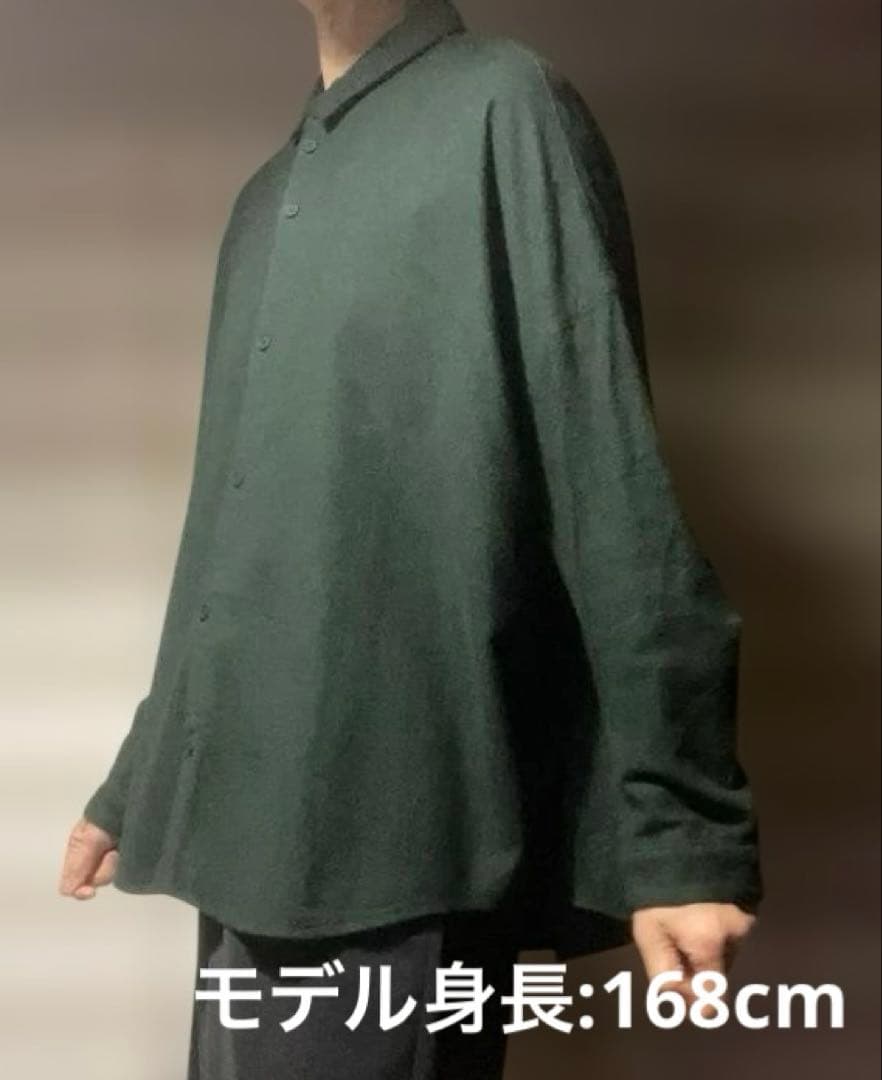 1/16お値下《1度のみ着用》フィルマム　ネルシャツ　モスグリーン　XS