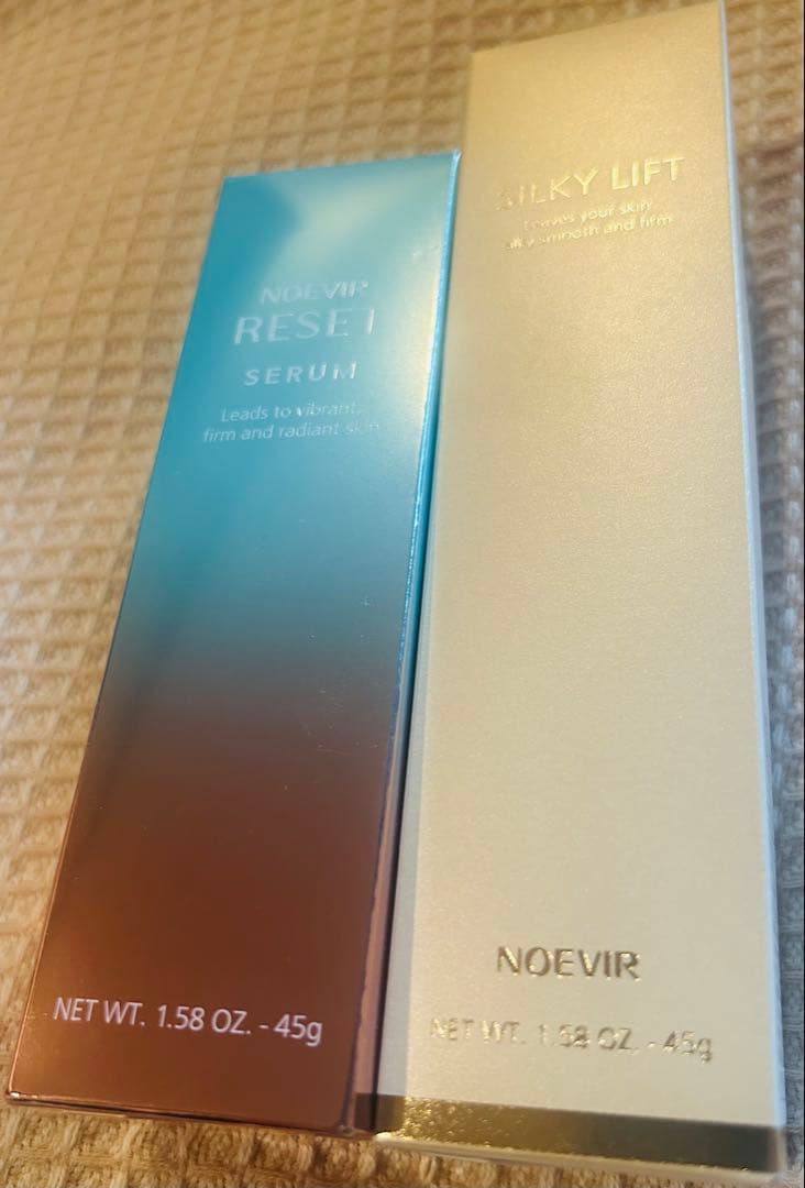 ノエビア　リセットセラム　シルキーリフト　美容液　計2点セット　箱無 ノエビア】新開発した“ニリンソウ”の美容成分とアルガンツリーの幹細胞