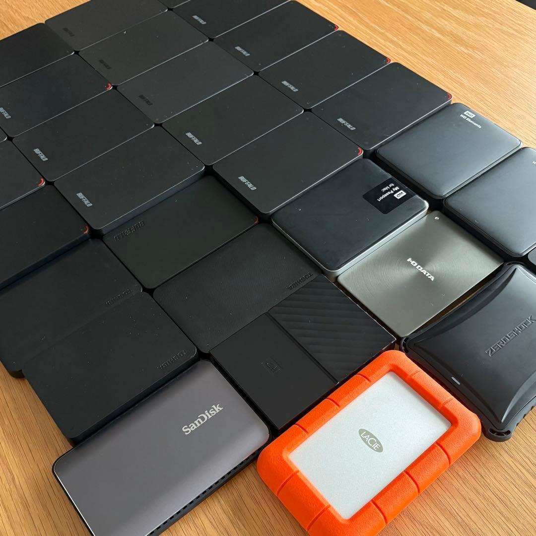 【値下げ！】外付けHDD＆SSD 31本セット 85.5TB 全品動作確認済！