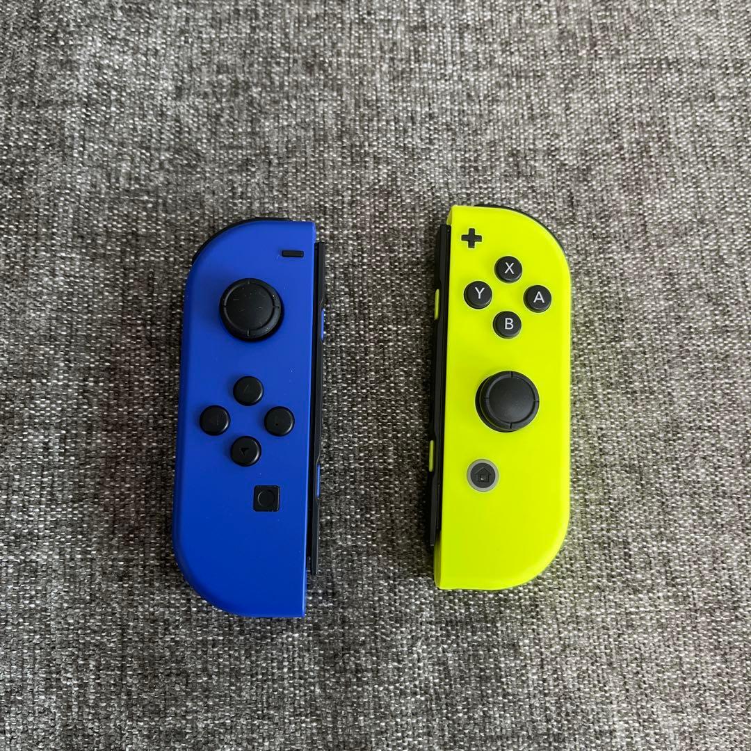 Nintendo Switch ジョイコン ブルー ネオンイエロー - メルカリ