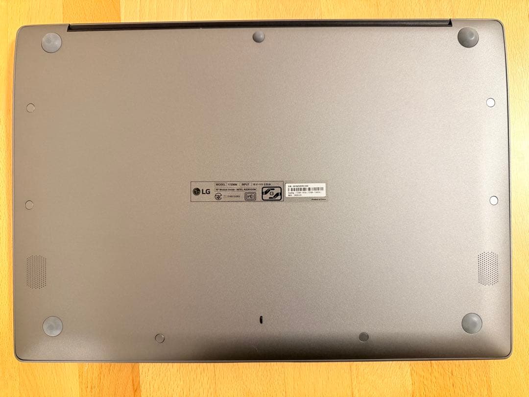 LG Gram シルバー 17Z990-VA74J 1.5TB