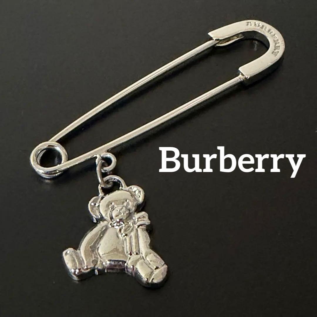 極美品】Burberry バーバリー ピンブローチ テディベア - メルカリ