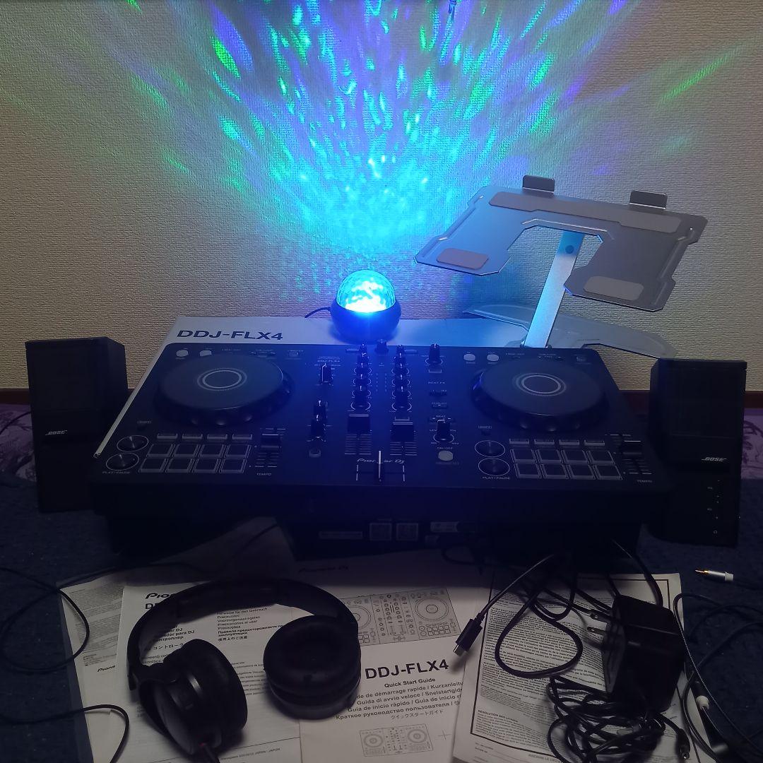 【最強】Pioneer DDJ-FLX4、パワフルセット Pioneer DJ DDJ-FLX4-W【台数限定モデル】【Power DJ'sオリジナル DDJ