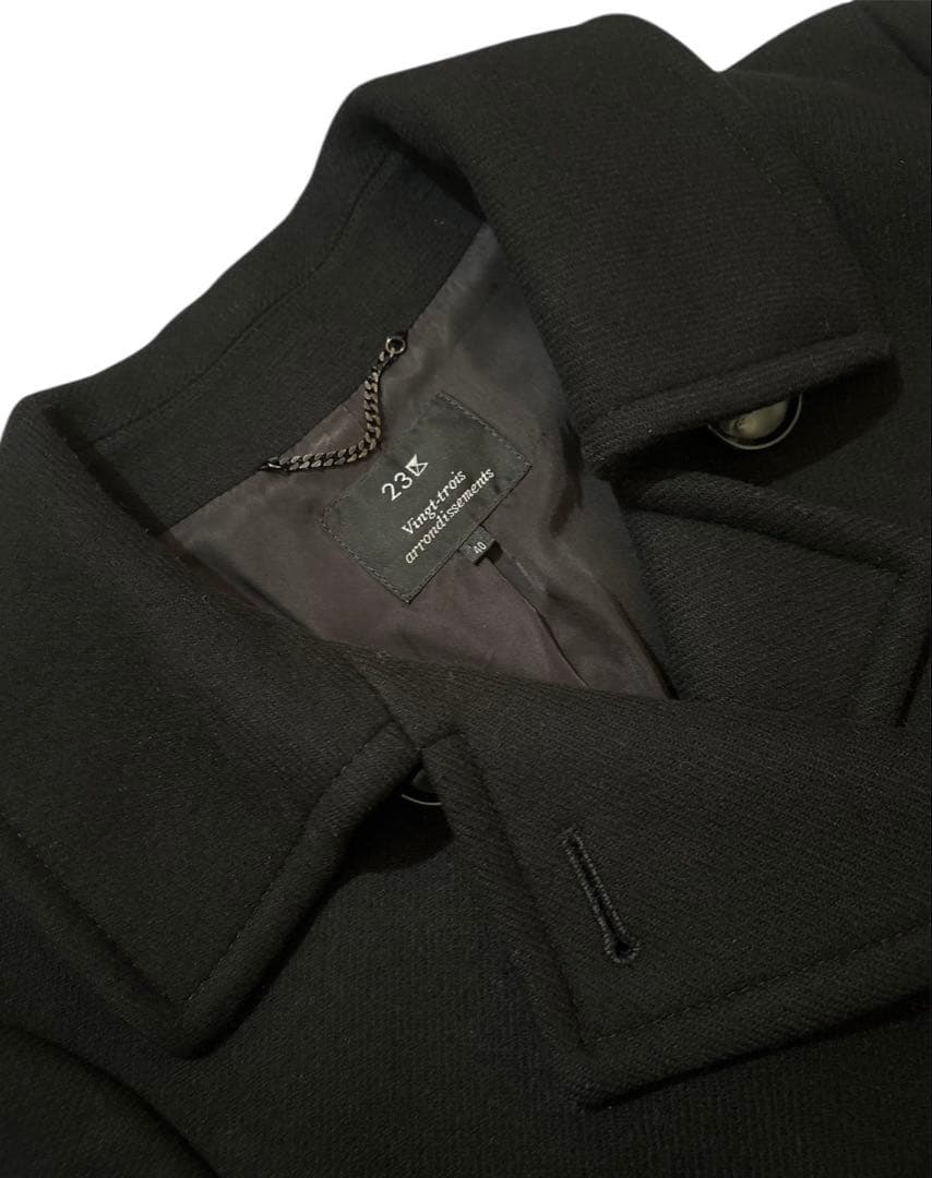 23区 上質カシミヤ ウール ピーコート made in Italy Lサイズ - メルカリ