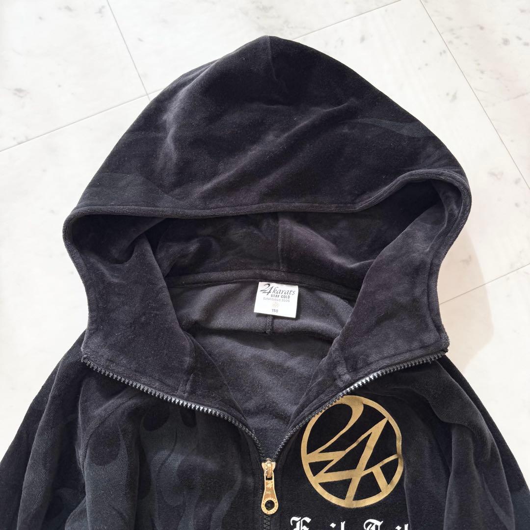 美品】EXILE 24karats ファイヤーパターン ベロア ジャージ 黒 - メルカリ