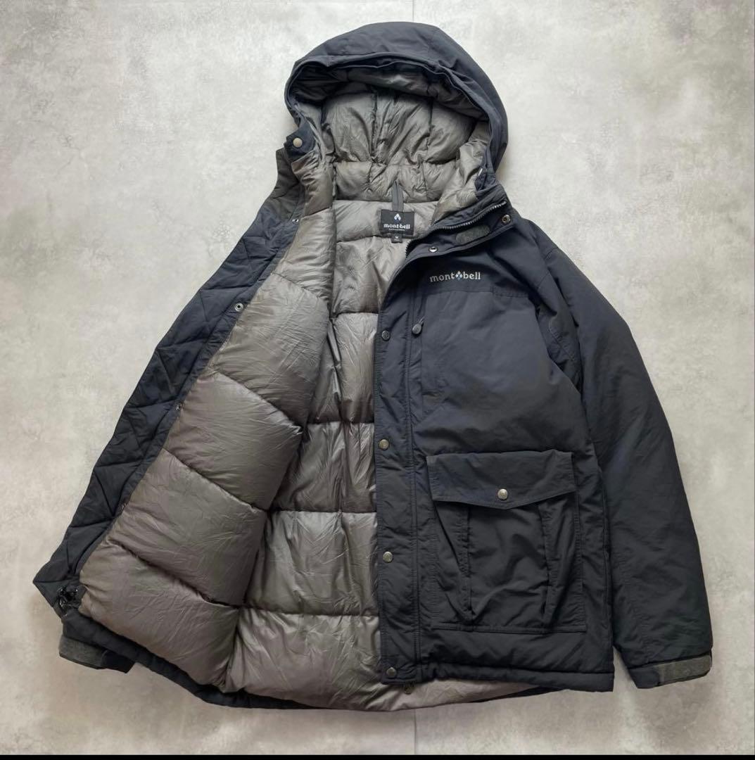 モンベル ローガンダウンパーカー チャコールグレー 800FP メンズ M