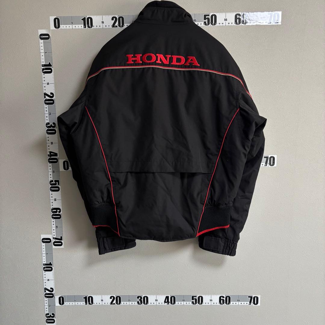 HONDA ホンダ 企業ロゴ ブルゾン レーシングジャケット 黒 赤 L バイク