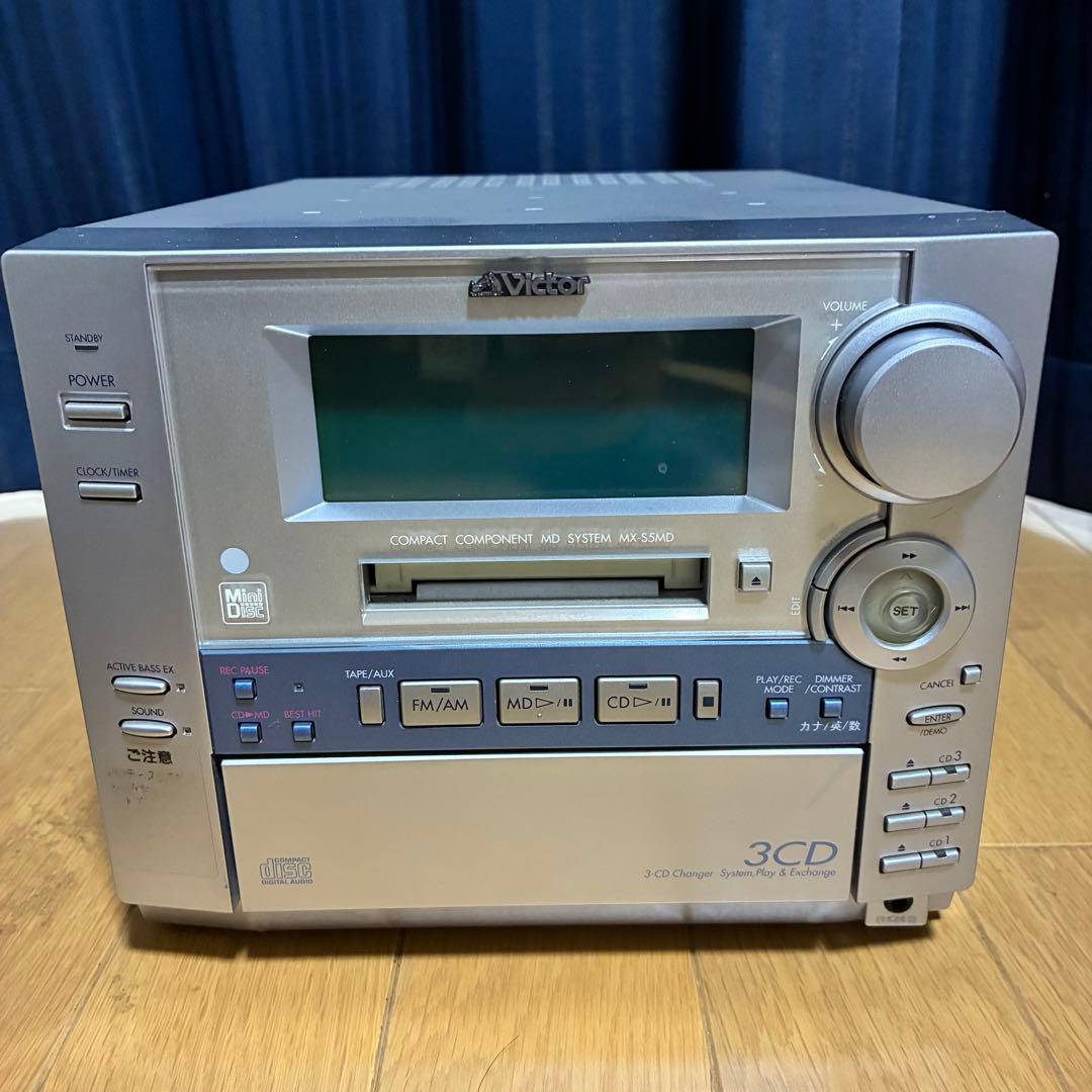 動作確認済み】Victor ビクター MX-S5MD 3連奏CD コンポ - メルカリ