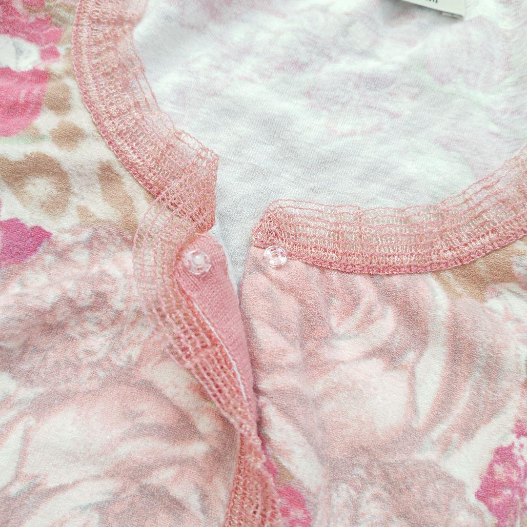 ブルマリン】アンナモリナーリ花柄アンサンブル レース 薔薇 ピンク