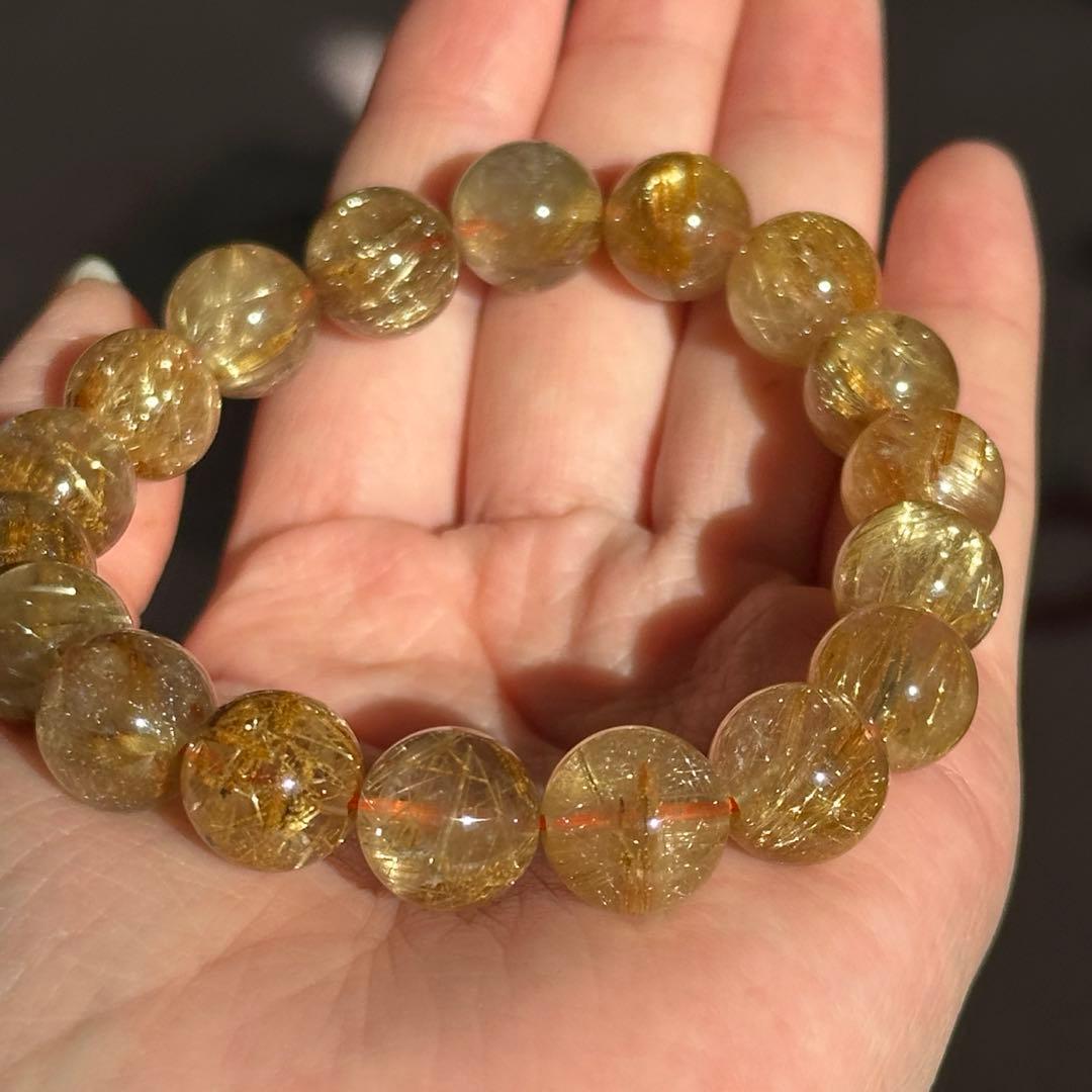 【超破格】期間限定 最高品質 タイチン ルチルクォーツ 11.5-12mm 金運 高品質タイチンルチルクォーツ｜7月4日新着 | premium stone gallery