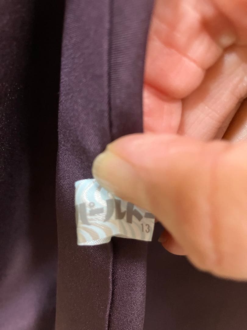 裄丈68 身丈162紫根染 袷着物 証紙付き パールトーン加工 - メルカリ