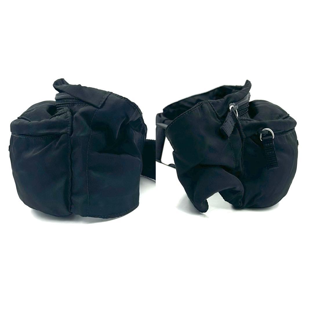 《極美品》ギャランティ付PRADA 三角ロゴ ナイロンクロスボディ ボディバッグ