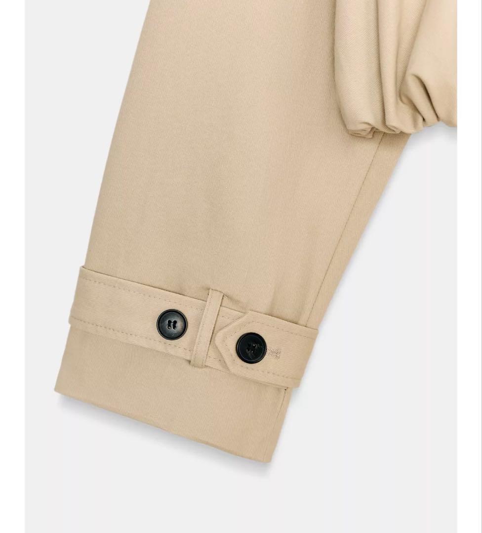 タグ付き新品☆ZARAのコーデュロイフェイクレザー襟ジャケット☆XL