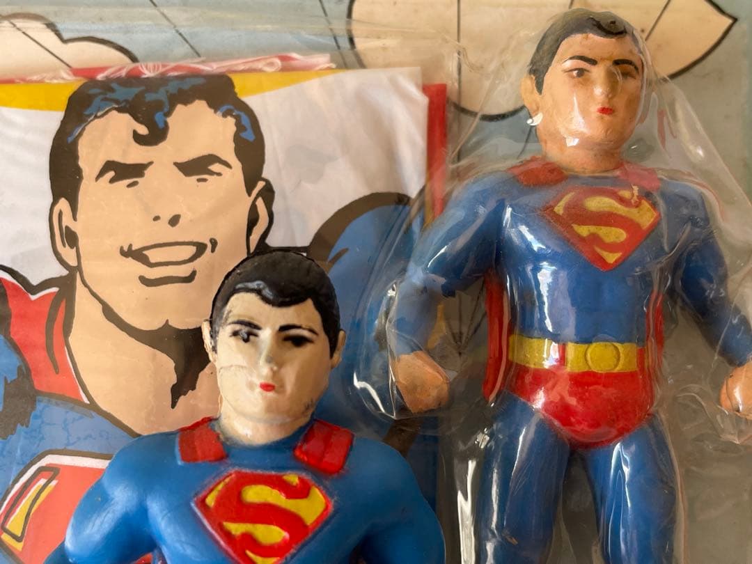 スーパーマンパラシュート 2体セット 昭和レトロ ビンテージ レア