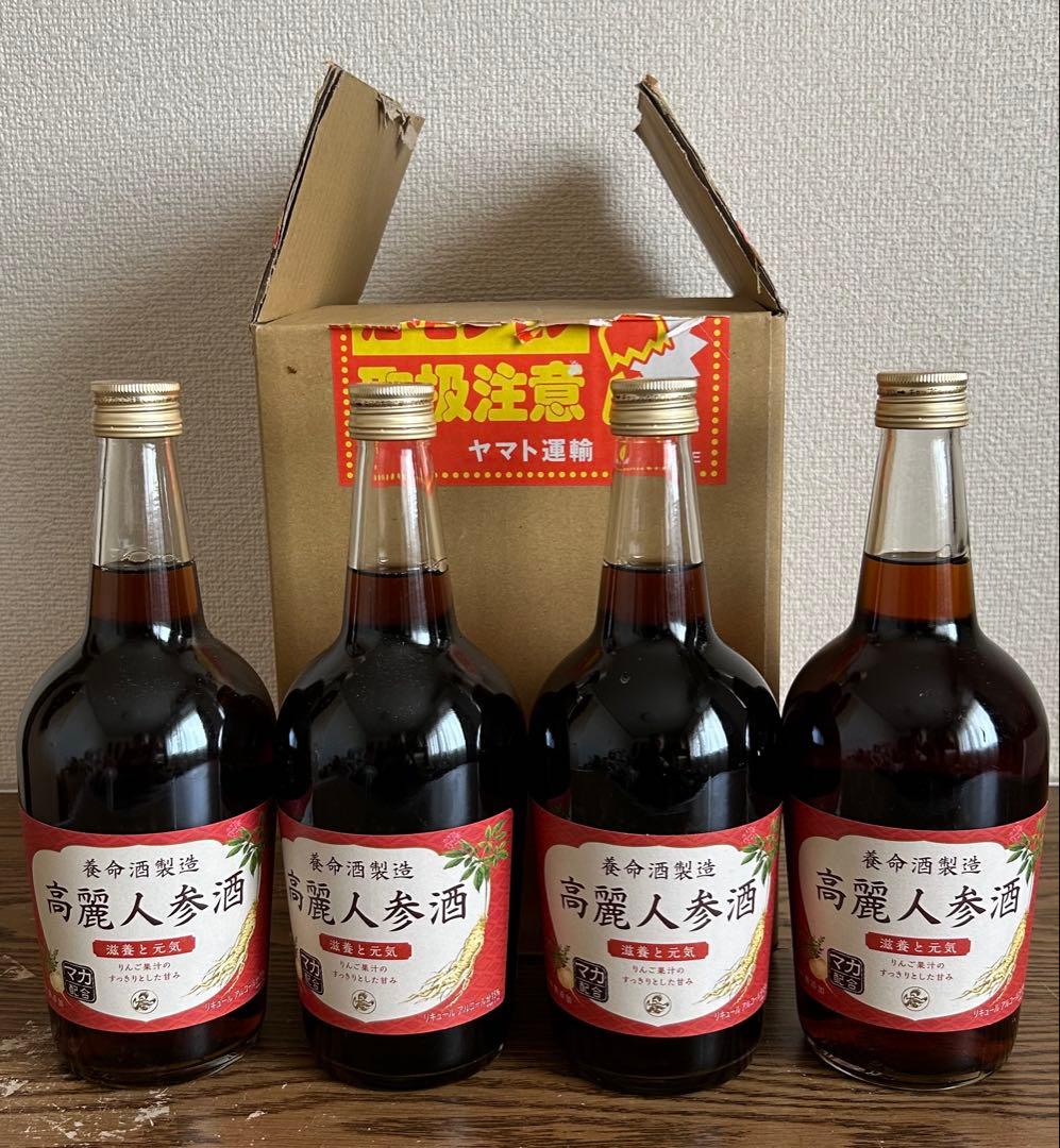 高麗人参酒 4本セット - メルカリ