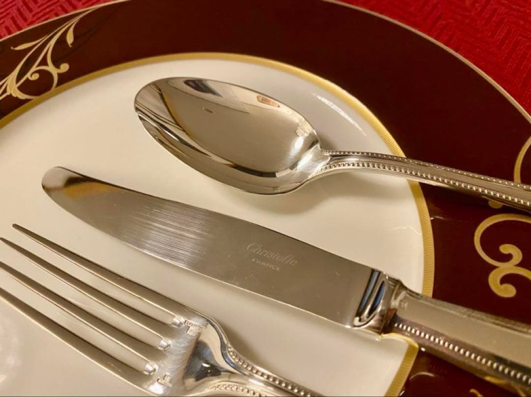 ラス1☆上品なパール☆美品☆】クリストフル パール テーブルサイズ