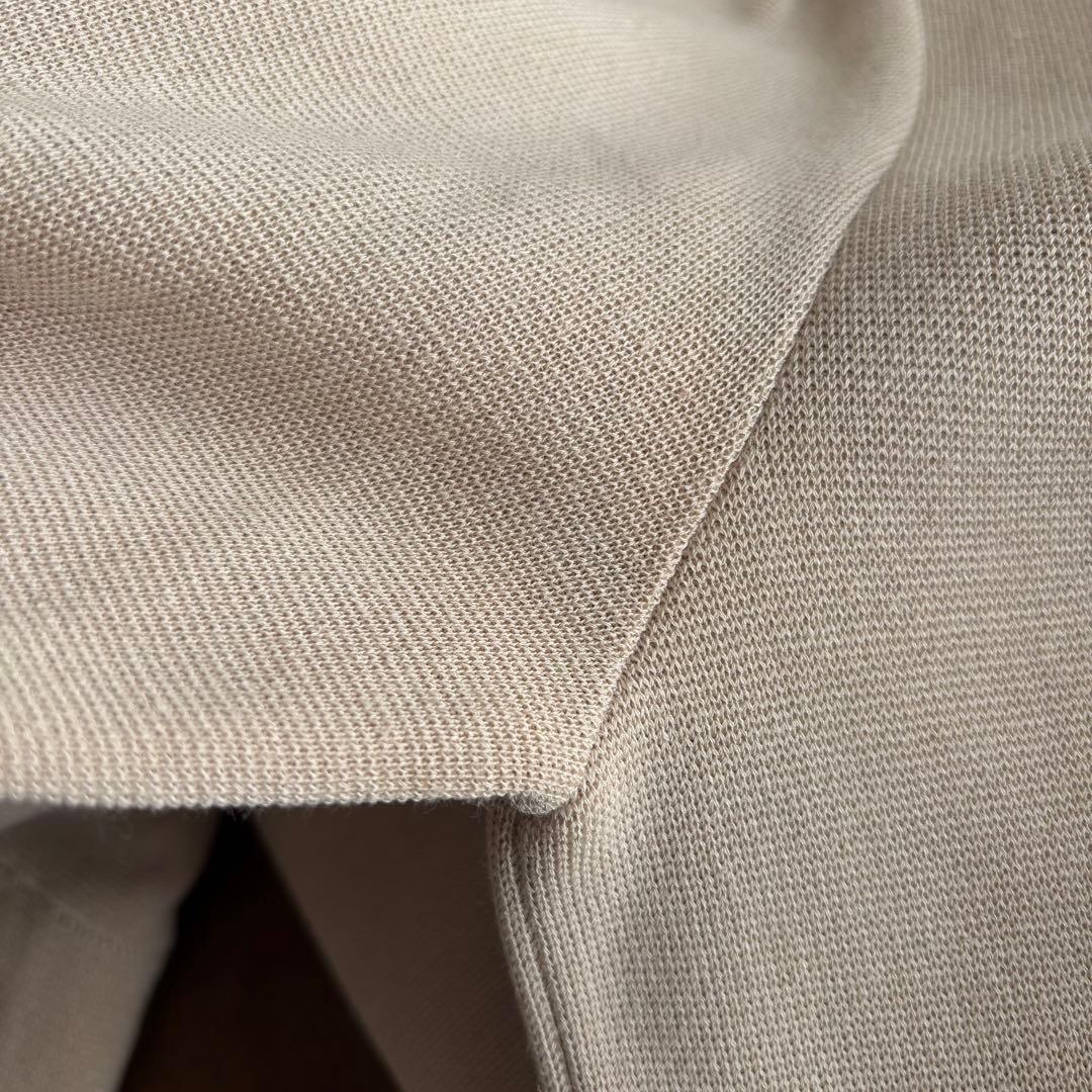 フォクシー ニットワンピース 袖口プリーツ バイカラー ロング 40