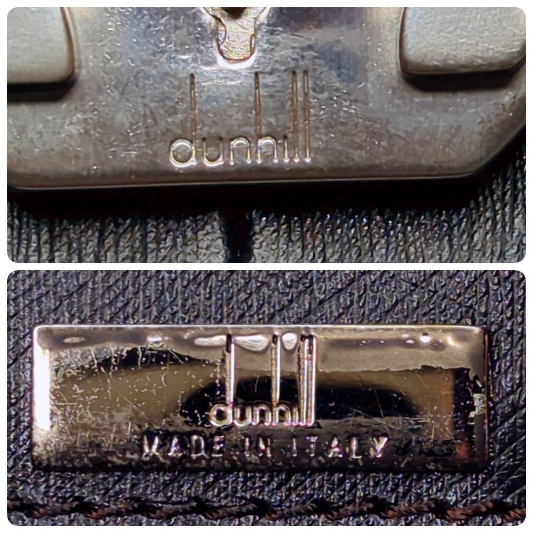 美品✨ダンヒル サイドカー ダレスバッグ レザー 黒 A4収納可 ロゴ