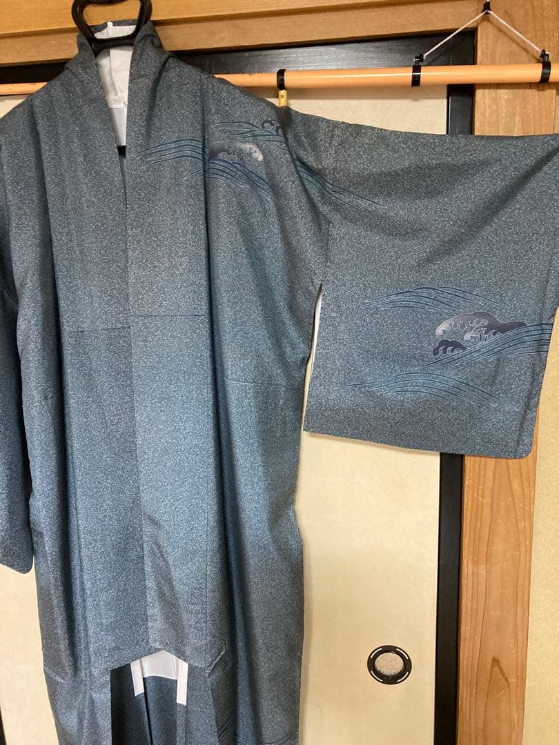 牛首紬叩き染め、訪問着、白山工房烙印￼の通販｜www.theelectrokart.com