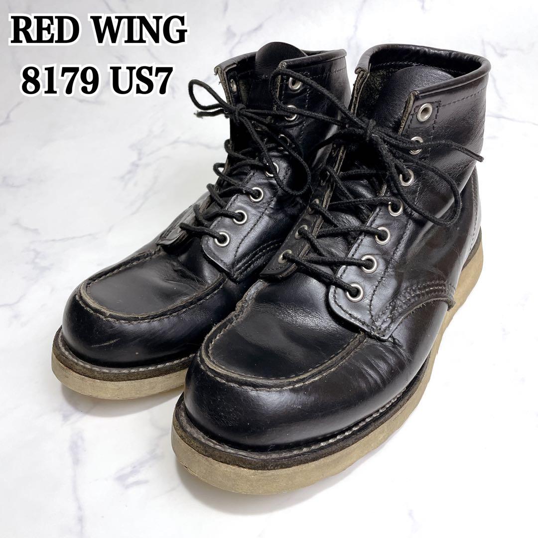 90s REDWINGアイリッシュセッターモックトゥブーツ8179 ブラック