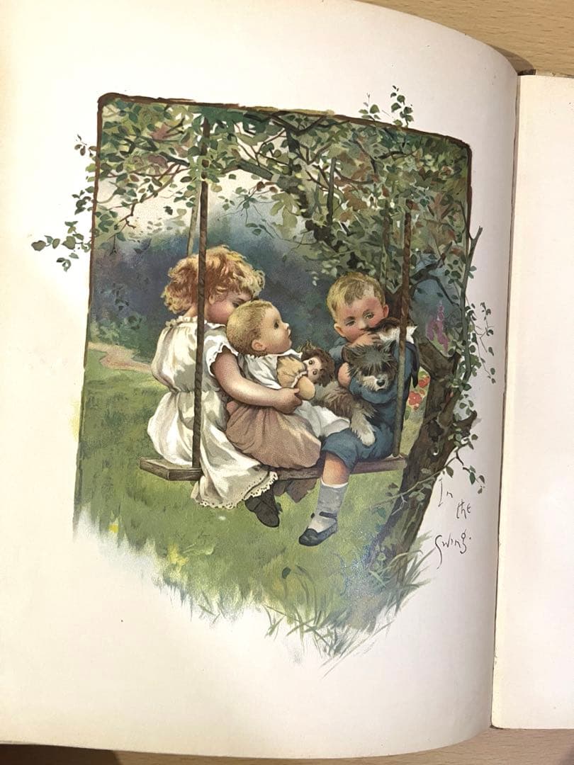 No.409希少 古書 洋書 絵本 児童書 アンティーク ビクトリア 詩集 童謡