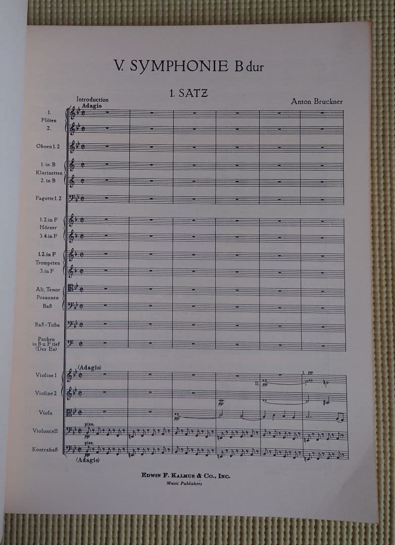 廃番品】KALMAS（カルマス） ブルックナー交響曲第5番スコア - メルカリ
