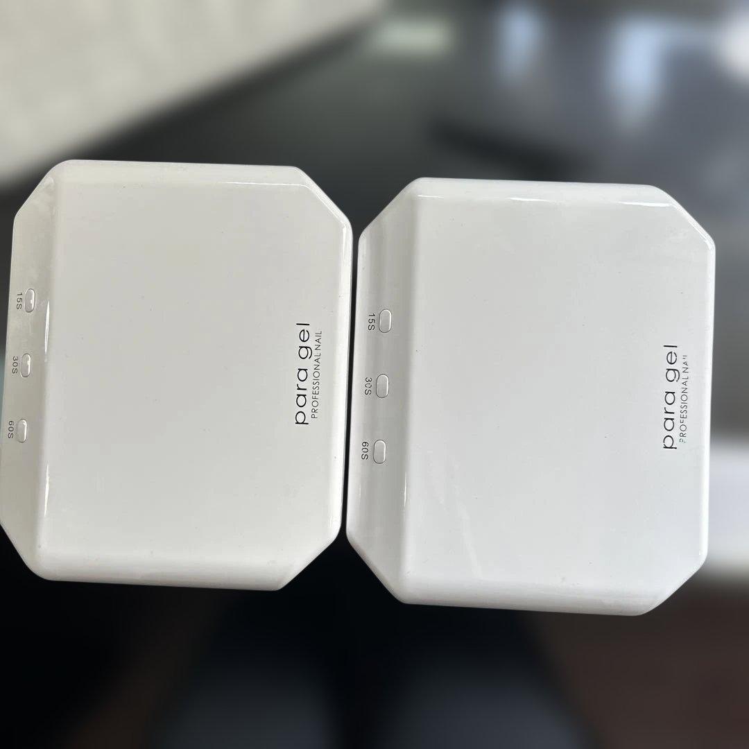 para gel UV/LEDネイルライト 2台セット - ネイルアート用品(筆など
