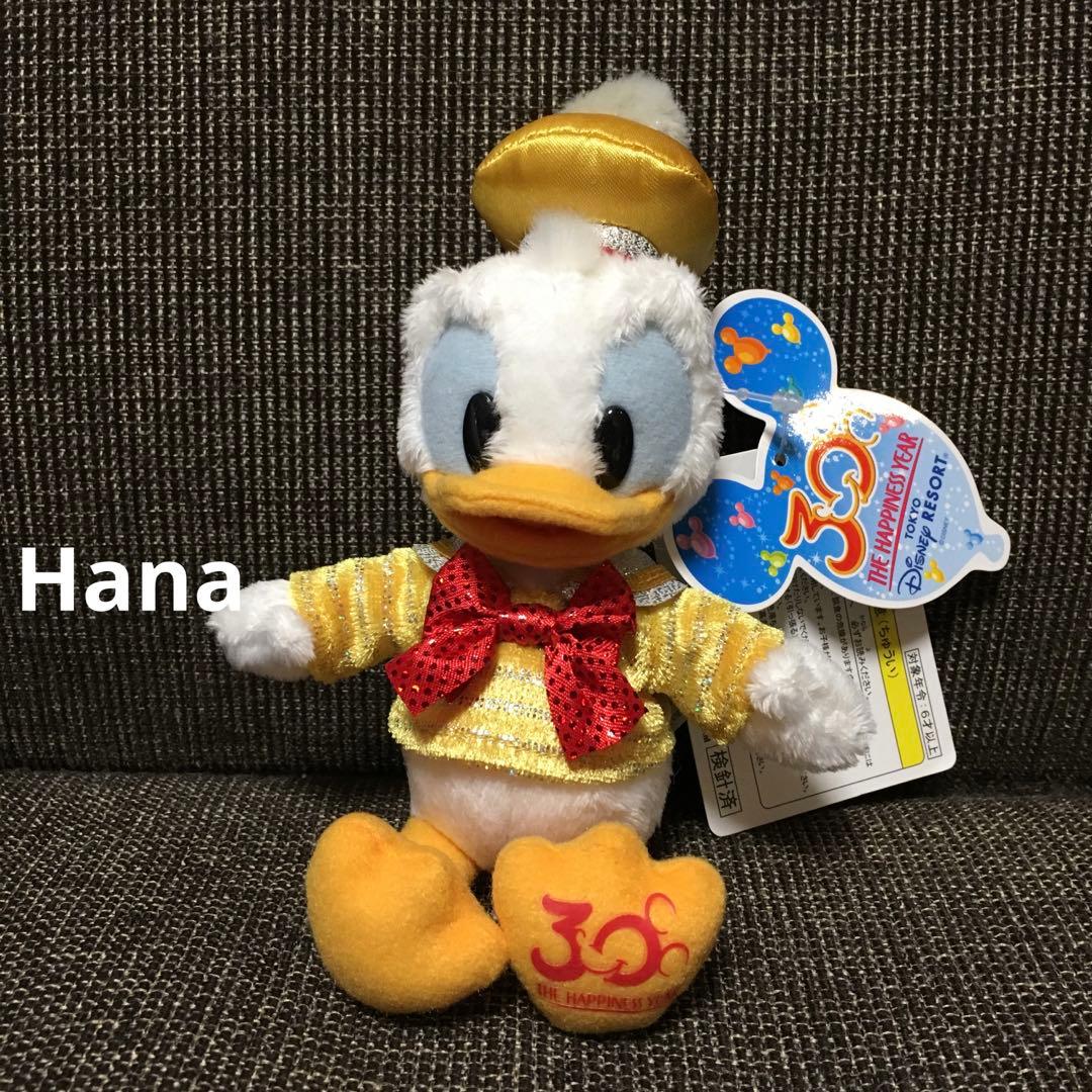 新品・タグ付き ディズニーリゾート 30周年限定 ドナルド ぬいぐるみ