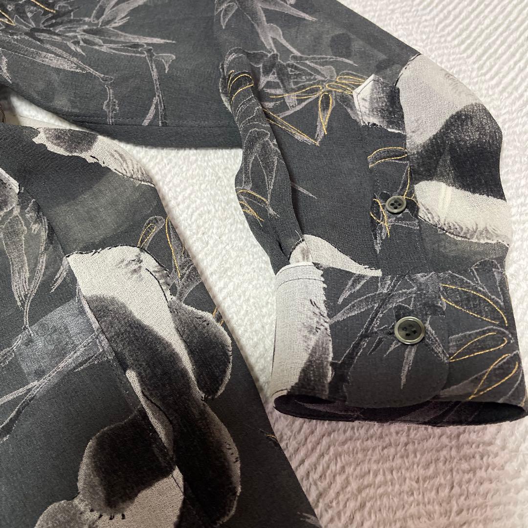 未使用に近い】Powder パウダー 下迫秀樹 パンダ柄シャツブラウス