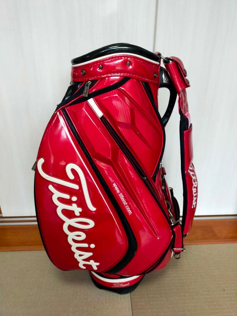 希少 大型赤色 ツアー Titleist タイトリスト キャディバッグ - メルカリ