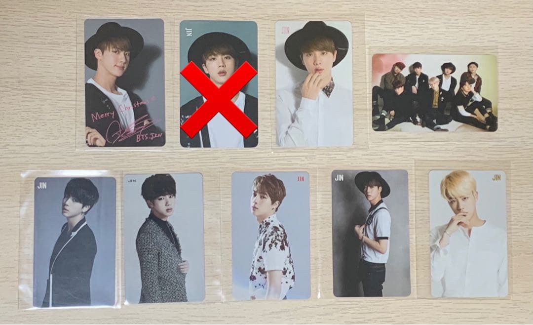 防弾少年団 BTS 公式 ジン JIN トレカセット JINグッズ BTS ジン フォトカード 55枚 セット トレカ キムソクジン