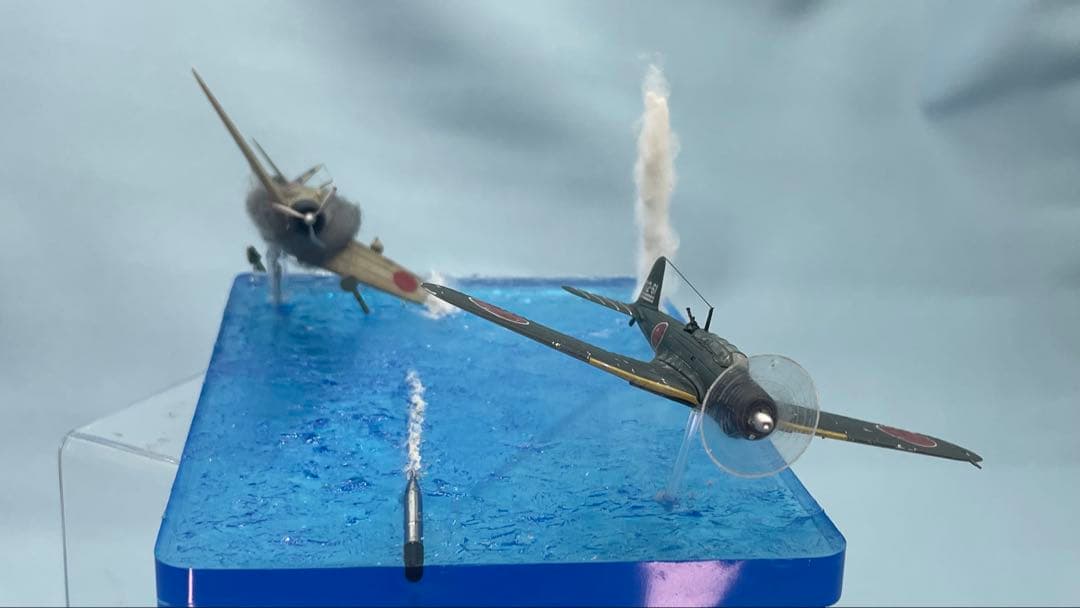 雷撃する九七艦攻 ジオラマ レジン
