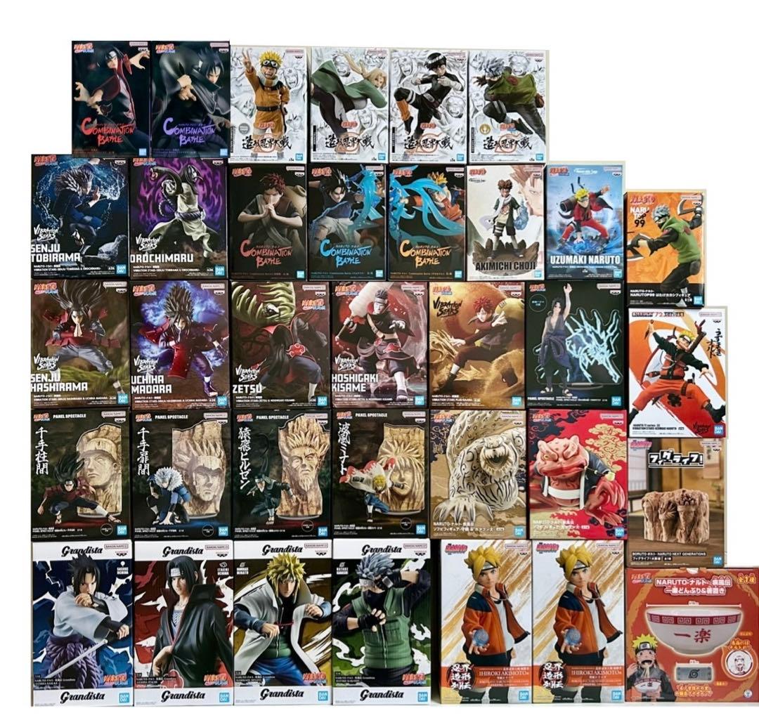 NARUTOナルトフィギュア35点セットまとめ売り造形忍界大戦ロック・リー我愛羅 NARUTO-ナルト- BANPRESTO FIGURE COLOSSEUM 造形忍界大戦 ロック