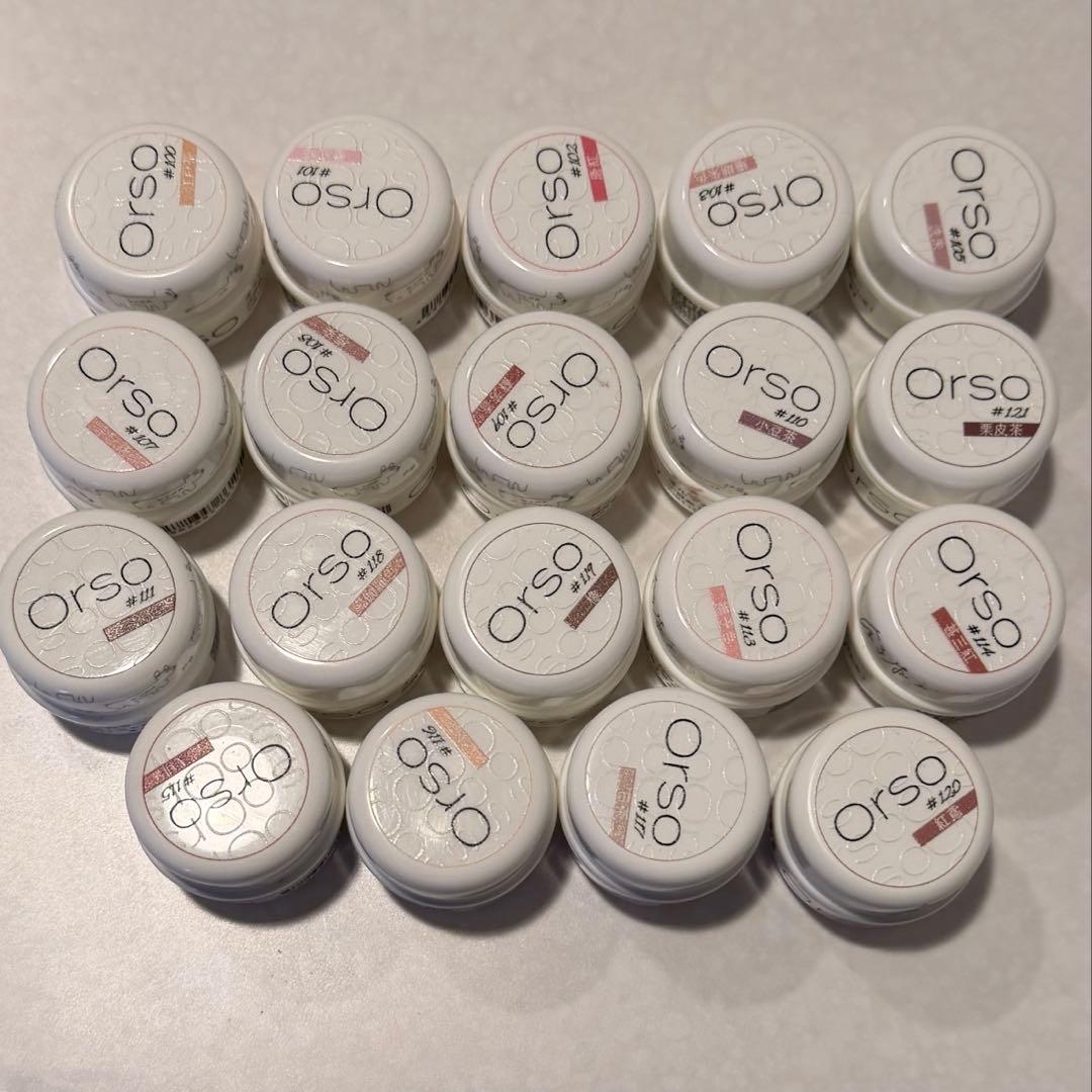オルソジェル　スキンカラー　19色セット　ジェルネイルセット ジェルネイルブランドOrso（オルソ） – Orso NAIL STORE
