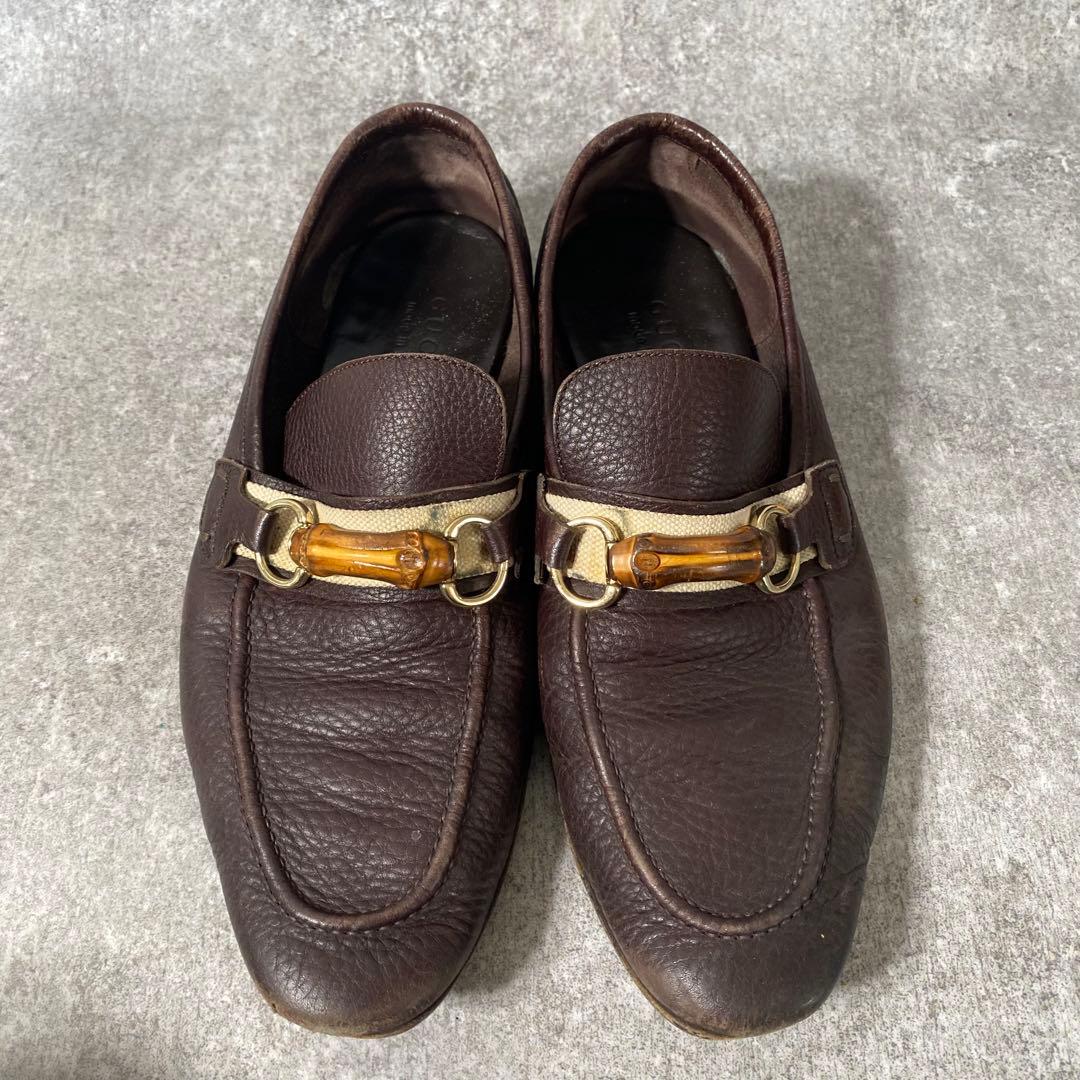 GUCCI ホースビット バンブー ドライビングシューズ ローファー 27cm