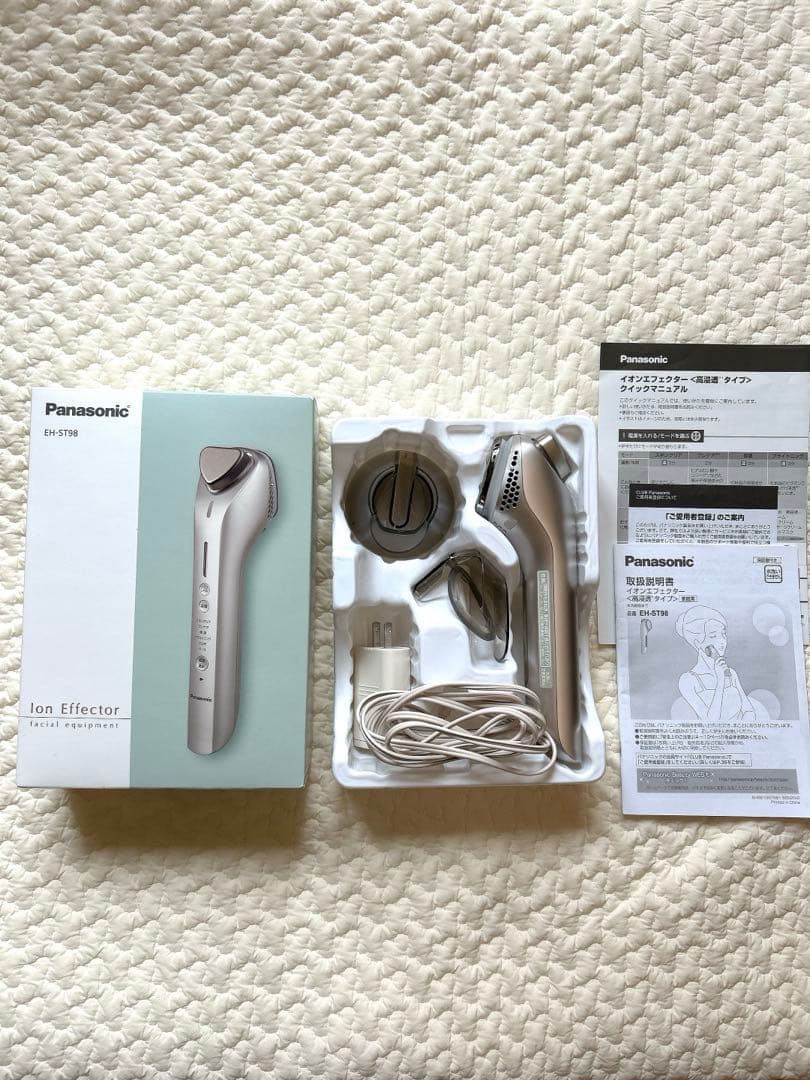 Panasonic 美顔器　イオンエフェクター　EH-ST98-N Panasonic イオンエフェクターEH-ST98 を使ってレビュー！効果的な